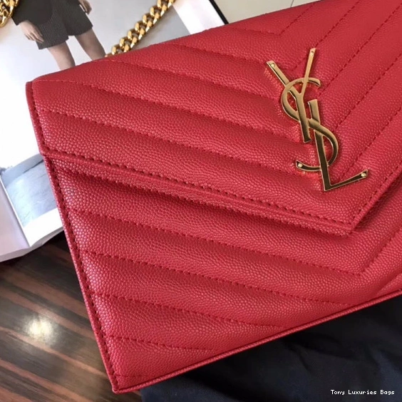 Tony Luxuries CHAIN CASSANDRE YSL WALLET MATELASSÉ 0731